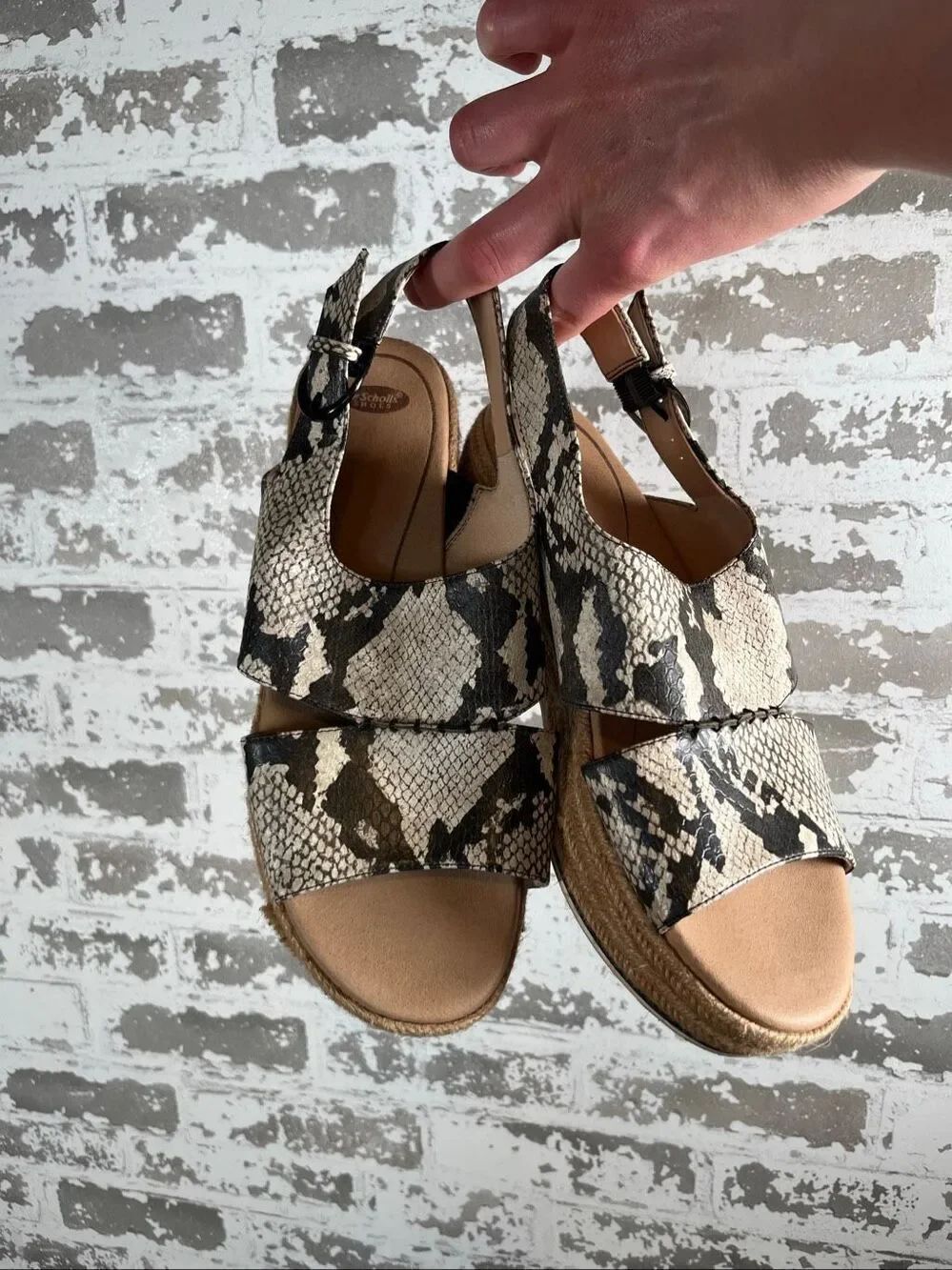 Dr. Scholls | women snake print platform sandals